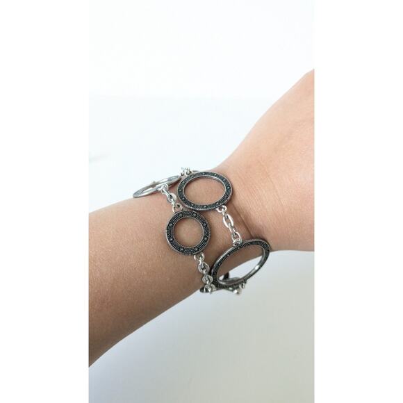 Brighton Townsend Hoop Double chain Bracelet - Picture 1 of 7